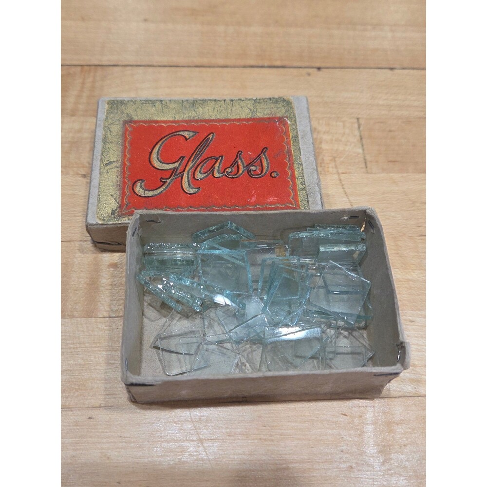 Vintage Microscope Cover Glass Slips in Original Box